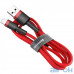 Кабель Lightning Baseus Cafule Cable USB для Lightning 2.4A 2M Red+Red (CALKLF-C09) — інтернет магазин All-Ok. фото 4