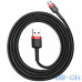 Кабель Micro USB Baseus Cafule Cable USB For Micro 2.4A 1M Red+Black (CAMKLF-B91) (реверсивний - установка будь-якою стороною) — інтернет магазин All-Ok. фото 2