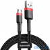 Кабель Micro USB Baseus Cafule Cable USB For Micro 2.4A 1M Red+Black (CAMKLF-B91) (реверсивний - установка будь-якою стороною) — інтернет магазин All-Ok. фото 1