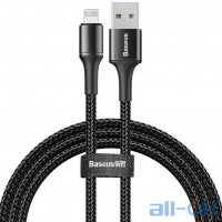 Кабель Lightning Baseus Halo Data Cable USB For IP 2.4A 1m Black (CALGH-B01)