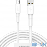 Кабель Micro USB Baseus Mini White Cable USB для Micro 2.4A 1м White (CAMSW-02)