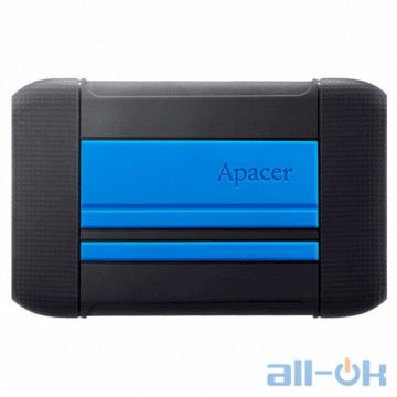 Жесткий диск Apacer AC633 2 TB Speedy Blue X Tough Black (AP2TBAC633U-1)