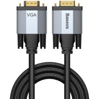 Кабель BASEUS Enjoyment Series VGA Male To VGA Male Bidirectional Adapter Cable Grey (CAKSX-U0G)