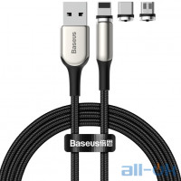 Кабель BASEUS Combo Lightning/Micro USB/Type-C Zinc Magnetic Kit (Charging) Black 2A 2m