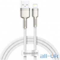 Кабель BASEUS Lightning Cafule Series Metal Data Cable 2.4A (CALJK-A02) White
