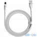 Кабель BASEUS Lightning Zinc Magnetic Safe Fast Charging Data Cable 2.4A (CALXC-K02) White — интернет магазин All-Ok. Фото 1