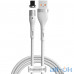 Кабель BASEUS Lightning Zinc Magnetic Safe Fast Charging Data Cable 2.4A (CALXC-K02) White — інтернет магазин All-Ok. фото 1