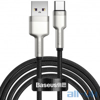 Кабель BASEUS Type-C Cafule Series Metal Data Cable 5A 40W (CATJK-B01) Black