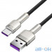 Кабель BASEUS Type-C Cafule Series Metal Data Cable 5A, 40W (CATJK-A01) Black — інтернет магазин All-Ok. фото 2