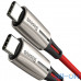 Кабель USB Type-C Baseus Water Drop-Shaped Lamp Type-C PD2.0 60W Flash Charge Data Cable 20V 3A 1m Red (CATSD-J09) — інтернет магазин All-Ok. фото 2
