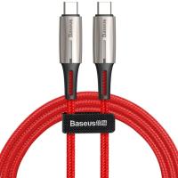 Кабель USB Type-C Baseus Water Drop-Shaped Lamp Type-C PD2.0 60W Flash Charge Data Cable 20V 3A 1m Red (CATSD-J09)