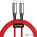 Кабель USB Type-C Baseus Water Drop-Shaped Lamp Type-C PD2.0 60W Flash Charge Data Cable 20V 3A 1m Red (CATSD-J09) — інтернет магазин All-Ok. фото 1