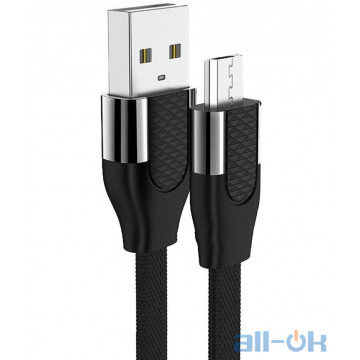 Кабель JOYROOM Micro USB U Shape Aluminum S-M359 1m 2.4A Black