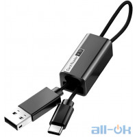 Кабель-перехідник Baseus USB to Type-c Pendant Card Reader Black (ACDKQ-HG01)