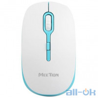 Миша MeeTion Wireless Mouse 2.4G MT-R547 White-Blue