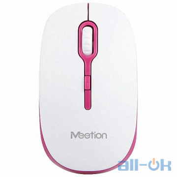 Миша MeeTion Wireless Mouse 2.4G MT-R547 White-Red