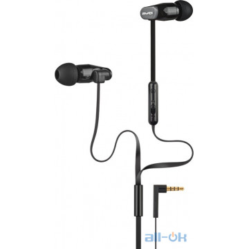 Навушники з мікрофоном AWEI ES-12hi Black