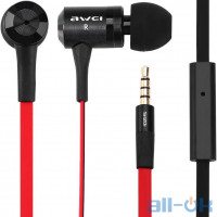 Навушники з мікрофоном AWEI ES-120i Red
