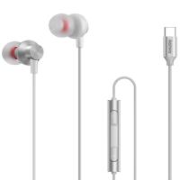 Навушники REMAX Type-C Metal Wired Earphone RM-560 Silver