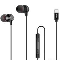 Навушники REMAX Type-C Metal Wired Earphone RM-560 Black