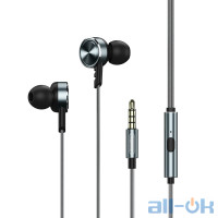 Навушники з мікрофоном REMAX Deep Bass Stereo RM-620 Grey