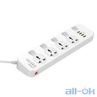 Подовжувач мережевий Ldnio SC4408 2500W 3.4A White