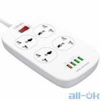 Подовжувач мережевий Ldnio SC4407 2500W 3.1A White
