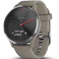 Смарт-годинник Garmin VIVOMOVE HR SPORT BLACK WITH SANDSTONE SILICONE BAND ONE SIZE (010-01850-03)