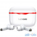 Навушники TWS Lenovo LP1 White Red — інтернет магазин All-Ok. фото 1