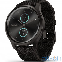 Смарт-годинник Garmin Vivomove Style Graphite Aluminum w. Black Pepper Woven Nylon B. (010-02240-03)