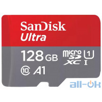 Карта пам'яті SANDISK 128GB MICROSDXC CLASS 10 UHS-I A1 ULTRA (SDSQUA4-128G-GN6MN)