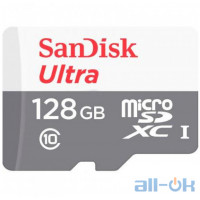 Карта пам'яті SanDisk 128 GB microSDHC UHS-I Ultra SDSQUNR-128G-GN6MN