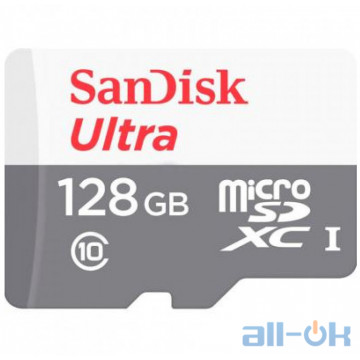 Карта пам'яті SanDisk 128 GB microSDHC UHS-I Ultra SDSQUNR-128G-GN6MN