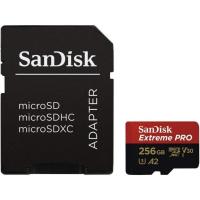 Карта пам'яті SanDisk 256 GB microSDXC UHS-I U3 Extreme Pro A2 + SD Adapter SDSQXCZ-256G-GN6MA