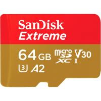 Карта пам'яті SanDisk 64 GB microSDXC UHS-I U3 Extreme A2 V30 SDSQXA2-064G-GN6GN
