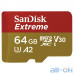 Карта пам'яті SanDisk 64 GB microSDXC UHS-I U3 Extreme A2 + SD Adapter SDSQXA2-064G-GN6AA — інтернет магазин All-Ok. фото 2