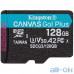 Карта пам'яті Kingston 128 GB microSDXC Class 10 UHS-I U3 Canvas Go! Plus + SD Adapter SDCG3/128GB — інтернет магазин All-Ok. фото 2