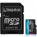 Карта пам'яті Kingston 128 GB microSDXC Class 10 UHS-I U3 Canvas Go! Plus + SD Adapter SDCG3/128GB — інтернет магазин All-Ok. фото 1