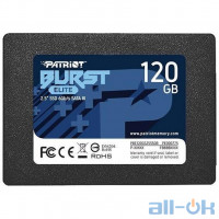 SSD накопичувач PATRIOT Burst Elite 120 GB (PBE120GS25SSDR)
