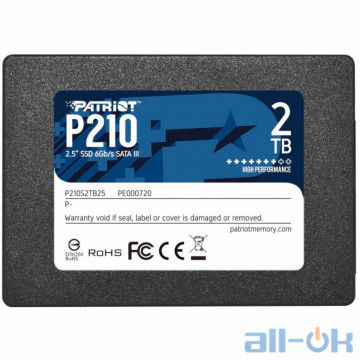 SSD накопитель PATRIOT P210 2 TB (P210S2TB25)
