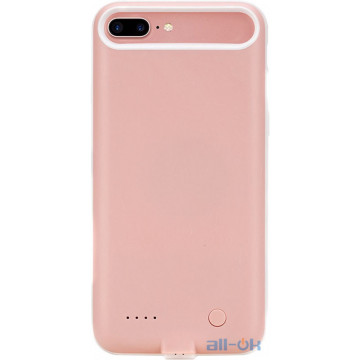 Зовнішній акумулятор (Power Bank) чохол ROCK P9 Power Case 2800mAh iPhone 7 Plus Pink