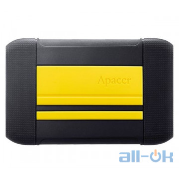 Жорсткий диск Apacer AC633 1 TB Energetic Yellow X Tough Black (AP1TBAC633Y-1)