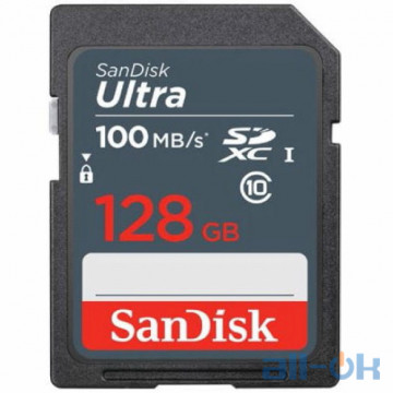 Карта памяти SanDisk 128 GB SDXC UHS-I Ultra SDSDUNR-128G-GN3IN