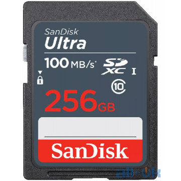 Карта памяти SanDisk 256 GB SDXC UHS-I Ultra SDSDUNR-256G-GN3IN