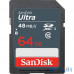 Карта пам'яті SanDisk 64 GB SDXC UHS-I Ultra SDSDUNR-064G-GN3IN — інтернет магазин All-Ok. фото 1