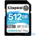 Карта пам'яті Kingston 512 GB SDXC Class 10 UHS-I U3 Canvas Go Plus SDG3/512GB — інтернет магазин All-Ok. фото 1
