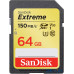 Карта пам'яті SanDisk 64 GB SDXC UHS-I U3 Extreme SDSDXV6-064G-GNCIN — інтернет магазин All-Ok. фото 1