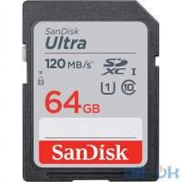 Карта пам'яті SanDisk 64 GB SDXC UHS-I Ultra SDSDUN4-064G-GN6IN