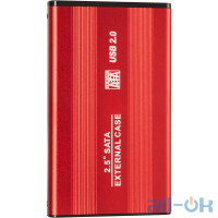 Кишеня зовнішня для 2.5" HDD CASE U25 USB2.0 Red