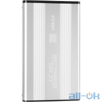 Кишеня зовнішня для 2.5" HDD CASE U25 USB2.0 Silver